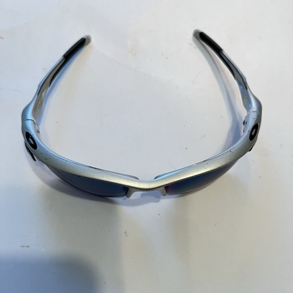 OAKLEY SUNGLASSES Polarized ‘Fast Jacket’ Made In USA 001956-12 Silver & Black